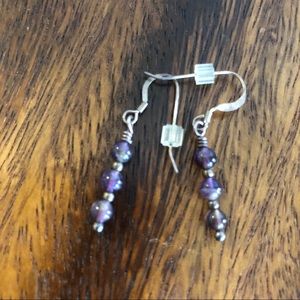 Small Amethyst Earrings